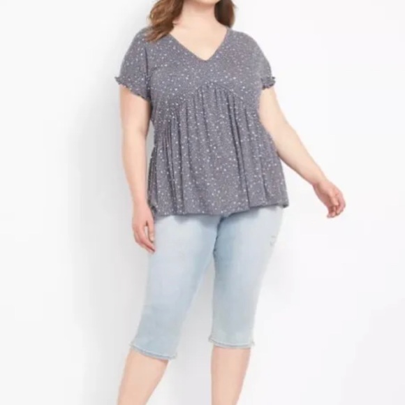 NWT salmon babydoll top - Picture 2 of 6